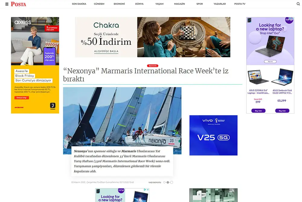 Nexonya Marmaris International Race Week’te iz bıraktı