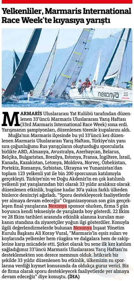 Yelkenliler, Marmaris Race Week'te kıyasıya yarıştı - Güçlü Anadolu Gazetesi